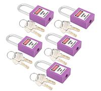 Generic Safety Creditor, 38 Mm Portable Padlock for Factories for the Machine Safety Building (Purple)