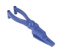 Generic Safety Nail Pliers Holder with Grooved Design, ABS Material, Easy Carrying, for Household Use, Blue, 1 X Nail Pliers