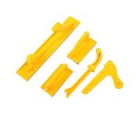 Generic Safety Push Block Stick Essential Woodworking Tool for Router Table Table Saw & More, Durable Plastic, Yellow, 5pcs for Woodworkers