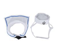 Generic Sailor Style Pet Adjustable Hat and Cloak Set, Soft Cotton Material, Brave and Majestic Look for Cats, Cute Halloween Outfit, Suitable for Daily Wear, Cotton Shown