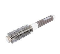Generic Salon Barber Brushes High Temperature Resistant Ceramic Iron Round Comb, Non-slip Handle Flexible Nylon Teeth Enhance Resilience Hair for Hairdressing Professional Stylists (32#)