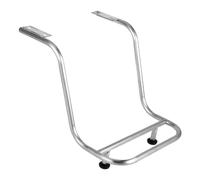 Generic Salon Chair Footrest Stainless Steel Replacement Pedal Legrest Footplates Rack Footstool for Stable Support Suitable for Beauty Salon Barber Shop, Silver