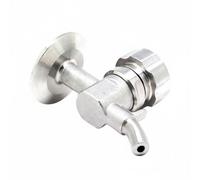 Generic Sampling Valve Stainless Steel Three Bolt Clamp Valve Port Sterile Fitting for Quick Sample Access and Clean Handling in Breweries Inspection Rounds Process