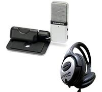 Generic Samson Go Mic Compact USB Microphone for Laptop + Keepdrum Headphones