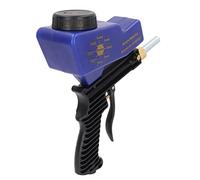 Generic Sandblasting Spray Gun Kit Simple Operation Sandblaster Tool for Glass Etching, 600cc Tank Capacity (Blue)