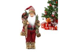 Generic Santa Figures, 18 Inch Large Standing Christmas Figure with Bag, Santa Decorations, Christmas Decoration for Home & Workplace