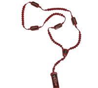 Generic Santa Muerte thread rosary. Rosario de hilo de la Santa Muerte. (Red) Jewelry joyeria accesorios