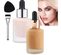 Generic Satin Drops Foundation, Medium to Medium Deep, 30ml, 3E+1 millilitre, Liquid, Satin, Medium Coverage, Natural Coverage, Long-wearing, All Skin Types, 03+04