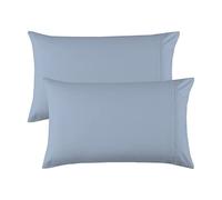 Generic Satin Pillowcase Standard Double Sanding Thick Solid Color Envelope Pillowcase Stay Cool Pillowcase (White, A)
