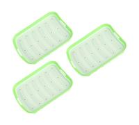 Generic Sausage Making Silicone Mold Efficient Sausage Tool for Baking, 3PCS Hot Dogs DIY Ham Mould for Christmas Party, BPA Free Red/Green, 5.1x7.3x1.3in (Green)