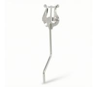 Generic Saxophone Music Stand Marching Clip Holder Lyre Mount Bracket With Stable Page Control And Iron Construction suitable for marching band rehearsals, Silver, A-Type Alto Saxophone Short