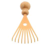 Generic Scalp Scratcher Massager Handheld Bamboo Claw for Improved and Travel Relaxation, Compact Size Beige