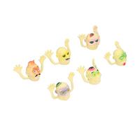 Generic Scary Mini Finger Puppets Halloween Monsters Interactive Toys for Party Kids, Realistic Prank Hand Puppets, 6 Finger PVC Material
