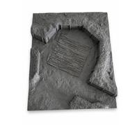 Generic Scene Display Diorama Base Trench Battlefield Terrain WW2 Position Resin Display With Detailed And Central Floor Suitable for model building hobby display collectors tabletop wargames