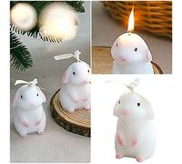 Generic Scented Rabbit Candle Gift Set - Soy Wax Decorative Candle - Instagram Props - White, One Size