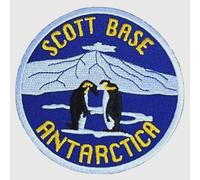Generic Scott Base Antarctica Patch (3.5 Inch) Iron-on/Sew-on Badge Travel Souvenir South Pole Emblem Backpack, Jacket, Hat, Bag, DIY Gift Patches, Large, Blue