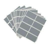 Generic Scratch Off Sticker Labels Stickers Silver 100pcs Rectangular Paper Material Self Adhesive Peel and Stick for Gender Reveal and Scavenger Hunt Activities