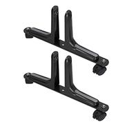 Generic Screen Partition Support Leg Strong Holder for Room Divider Screen with Moving Wheels for Event Space Aluminum Alloy (Black)