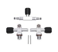 Generic Scuba Tank Valve Stainless Steel Dual Interface 3500 PSI for Diving Cylinder 3 X Tank Diving Valve