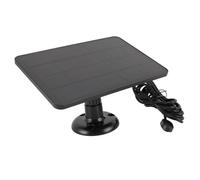 Generic Security Camera Solar Panel Efficient Charging for Arlo Pro 4 Pro 5S 3, Solar Power Supply for Outdoor Camera (Black)