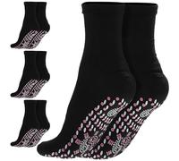 Generic Self Heating Thermal Socks with Anti-Freezing and Non-Slip Features for Men and Women 4 Pairs Breathable Polyester Material for Skiing and Hiking Outdoor Activities
