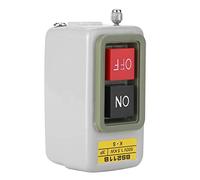 Generic Self Locking 3P On/Off Power Push Button Switch for Motor Control and Electrical Circuit, Durable Material for AC /380V BS211B