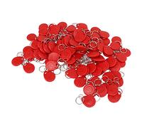 Generic Sensitive Induction Proximity Key Fob for Door Entry Access Control System,100PCS for Community Access Control (Red)