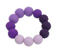 Generic Sensory Balls in Silicone, 12 Pcs Silicone Stress Relief Textured Bullets Coordination of the Hands of Handgers for the Hands (Purple)