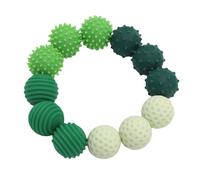 Generic Sensory Balls in Silicone, 12 Pcs Silicone Stress Relief Textured Bullets Coordination of the Hands of Handgers for the Hands (Green)