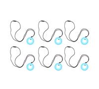 Generic Sensory Chew Necklace for Children, 10PCS Children's Chew Pendants Low Temperature Resistant Silicone Relieves Teething Pain Flexible for Everyday Life (Deep Blue)