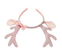 Generic Sequin Bow Reindeer Antlers Headband Glitter Animal Ears Hair Hoop for Xmas Birthday Party Cute Holiday Hair Accessories with Dazzling Sparkle and Charming Bow Design