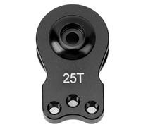 Generic Servo Saver 25T Lightweight Aluminum Alloy RC Car Servo Arm for 1/10 RC Car High Accuracy Performance (Black)