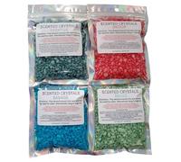 Generic Set 4 Scented Crystals - Aftershave Scents - Large 80g - For use in Oil Burner or Wax Warmer -Less Messy Wax Melt Alternative