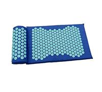 Generic Set of 2 Acupressure Mats with Massage Cushion and Headrest, Also Known As A Nail Mat, for Muscle Relaxation and Relief for Daily Use, Blue