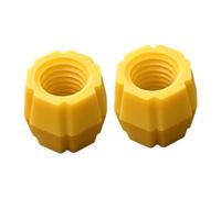 Generic Set of 2 Toothpaste Refill Adapters, Reusable Connectors and Transfer Tubes, Compact and Easy to Use, for The Sa, Yellow