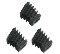 Generic Set of 3 Percussion Stand Legs, Drum Stand Legs, DIY Percussion Accessories, Pads, Heavy-Duty, Non-Slip, Black Rubber Foot Protectors, Style B