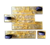 Generic Set of Polyurethane Mat Stamps GRANITE CHIPPED | Texturing Pattern Stone Decorative Concrete Cement Imprint Texture Stamping, 500 х 300 х 10mm | 19,69Inx11,81Inx 0,39In