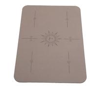 Generic Sewing Machine Rubber Mat, Reduce Vibrations and Noise, PU Rubber Pad, 40x60x0.5cm, with Protective Barrier, for Household (Dark Brown)