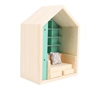 Generic Shake Away Your Anxiety Miniature Bookshelf for Home Decoration Gorgeous Pine Wood 6.7"x3.9"x9.1"