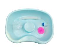 Generic Shampoo Basin, Hairdressing Supplies, Wash Bowl for Comfortable Hair Washing with Accessories for Household, Nursing, Bedridden Seniors in Need of Car, Green