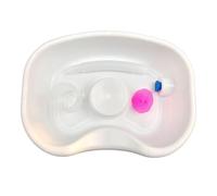 Generic Shampoo Basin, Hairdressing Supplies, Wash Bowl for Comfortable Hair Washing with Accessories for Household, Nursing, Bedridden Seniors in Need of Car, White