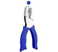 Generic Shape Hole Punch Set - 1/4" Circle, Heart, Star, Triangle Puncher with Soft Grip for Binder, Scrapbooking, Cards | Paper Craft Tools (Circle)