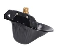 Generic Sheep Water Bowl Stainless Steel Automatic Drinking for Farm Livestock Black 7.1 Inch