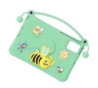 Generic Shockproof Tablet Case with Bee-shaped Stand, Washable EVA Foam Cover for, 11-inch Tablets, Ideal for Watching Movies and Reading Hands-Free (Light-Cyan)