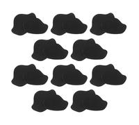 Generic Shoe Hole Repair Toe Patch with Ultrathin Design 20pcs Self-Adhesive Black Fake Leather Heel Repair Patch Reliable and Effortless DIY Care for Sneakers and Sports Shoes for Daily