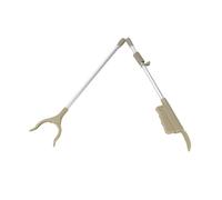 Generic Shoe Long Spoon Reacher Grabber Folding Mobility Aid with Extended Aluminum Handle and Secure Grip suitable for seniors disability help daily living, Gray, Boxed Foldable