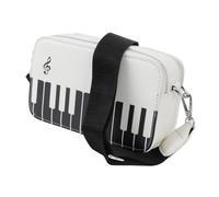 Generic Shoulder Bag of the Lady, Shoulder Bag for Women Piano Closing Leather Leather for Girls for Girls for (White)