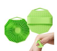 Generic Shower Body Scrub, 2 Parts Silicone Loofah Massagers, Body Wash Scrubber, Gentle Cleaning, Textured Non-Slip Grip: The Scrubber Optimised for Effective