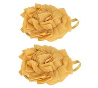 Generic Shower Pouf, 2pcs Shower Loofah Soft Mesh Household Men Women Washing Cleaning Scrubber Ball Loofah Puffs for Body for Bathroom