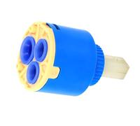 Generic Shower, Shower Replacement Inner Control Faucet Valve PP Plastic Blue Practical 35/40mm Ceramic Water Mixer Tap Faucet Parts for Bathroom (40mm)